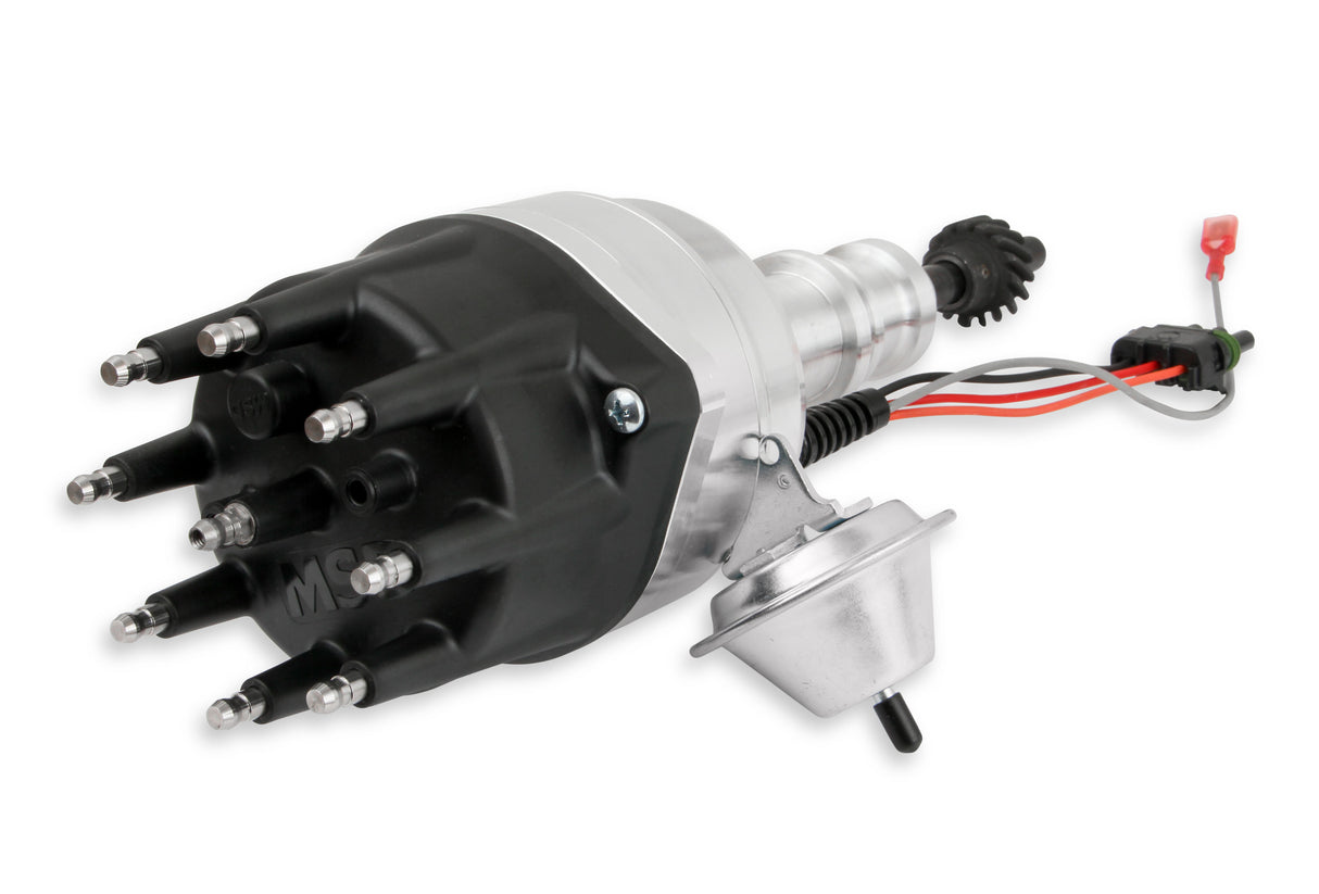 MSD Distributor, Ford 289/302, Ready-to-Run, Black Cap, Steel Gear - 835251