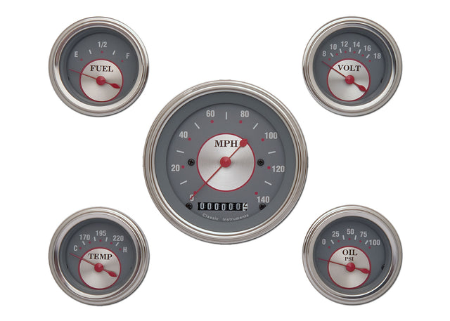 Classic Instruments SILVER SERIES 5 GAUTOGE SET-GM - SS00SLC
