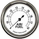 Classic Instruments Classic White 2 5/8" Air Fuel Ratio Gauge - CW394SLF