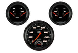 Classic Instruments Velocity Black Series Three Gauge Set - VS61BBLF