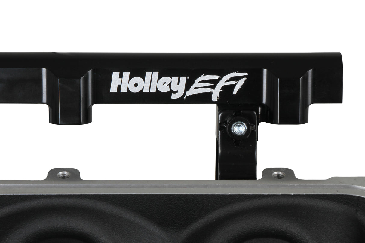 Holley 300-670BK Lo-Ram Manifold Base and Fuel Rails Single Fuel Injector GM LS3/L93