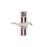 Scott Drake Fender Emblem , 351 Running Horse, passenger Side - C7ZZ-16228-W