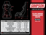Simpson Club Series Seat - S108-307