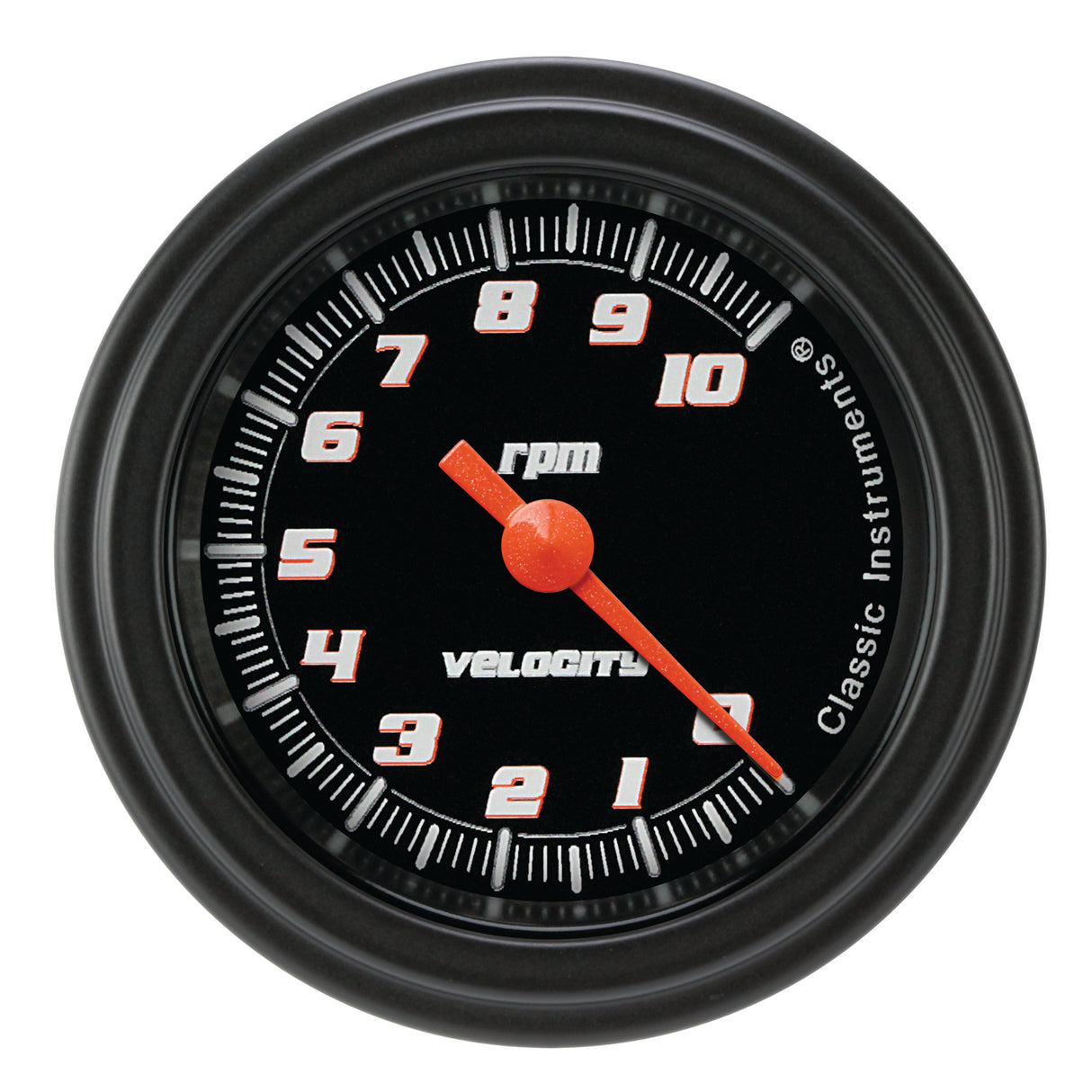 Classic Instruments Velocity Black 2-1/8" Tachometer Gauge - VS183BBLF