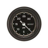 Classic Instruments Autocross Gray 2-1/8" Boost Gauge (30 PSI) - AX142GBLF
