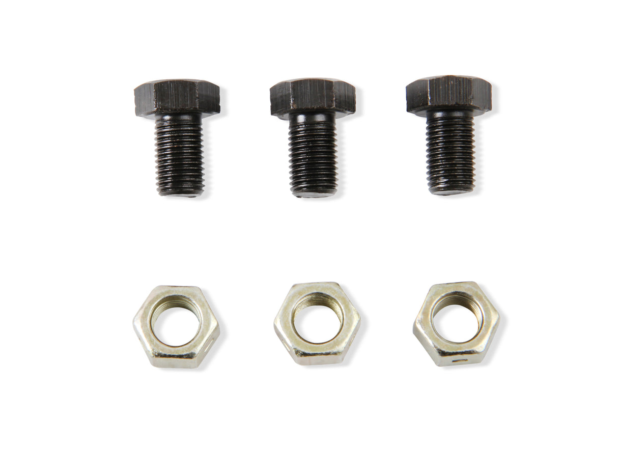 Mr Gasket Torque Converter To Flexplate Bolts - 3/8-24 x 5/8 Inch - 3 Per Set - 6716