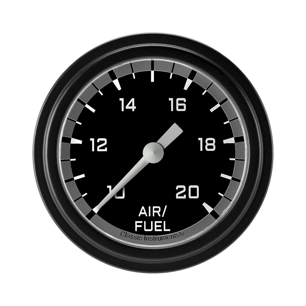 Classic Instruments Autocross Gray 2 5/8" Air Fuel Ratio Gauge - AX394GBLF