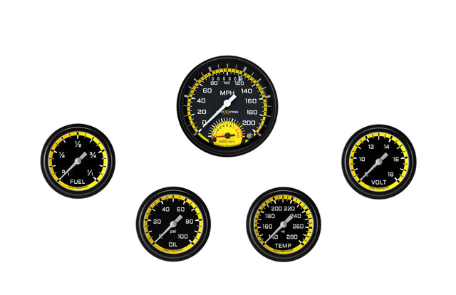 Classic Instruments AUTO CROSS YELLOW FS ULT & 4 2 5/8IN F/W/T/O - AX335YBLF