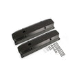 Mr Gasket Fabricated Aluminum Valve Covers - Black Finish - 6865BG