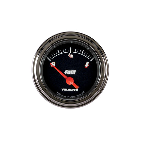 Classic Instruments VELOCITY BLACK 2IN FUEL 240-33 - VS09BSLC