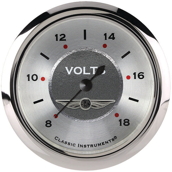 Classic Instruments All American 2 5/8" Voltage Gauge - AW330SRC