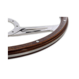 Scott Drake Steering Wheel Corso Feroce Shelby Style Wood and Aluminum 15" - S1MS-3600-WG
