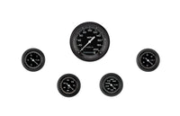 Classic Instruments AutoCross Gray Five Gauge Set - AX100GBLF