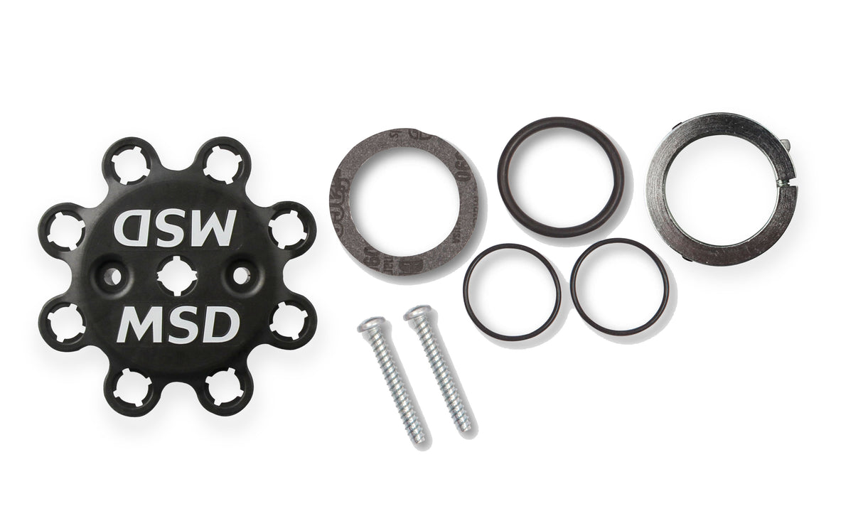 MSD Black, Chevy Tall Deck Dual Sync Distributor - 23763