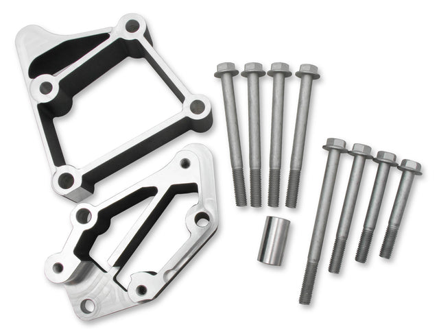 Holley 21-3BK LS Accessory Drive Bracket - Installation Kit for Long Alignment