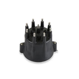 MSD Distributor Cap - V8 - HEI Terminals - Black - Spark Plug Wire Retainer - 84333
