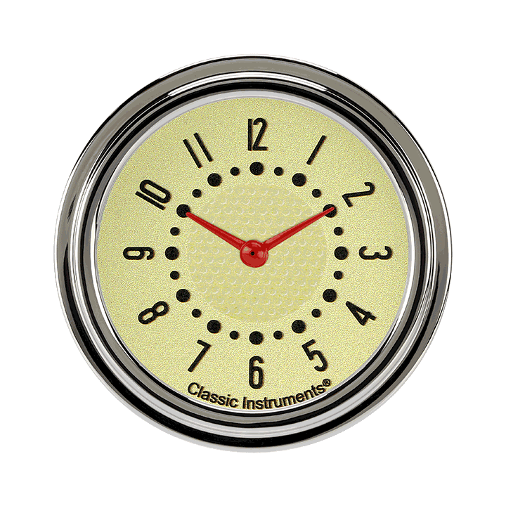 Classic Instruments Bel Era III Matching Tan 2 5/8" Clock - BET92T