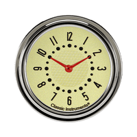 Classic Instruments Bel Era III Matching Tan 2-5/8" Clock - BET92T
