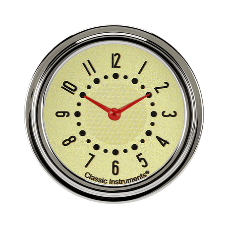 Classic Instruments Bel Era III Matching Tan 2 5/8" Clock - BET92T