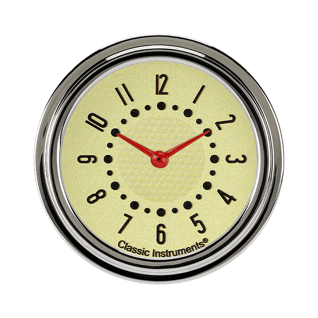 Classic Instruments Bel Era III Matching Tan 2 5/8" Clock - BET92T