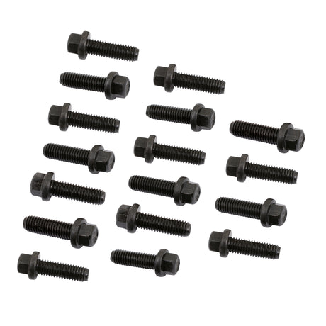 Mr Gasket Header Bolts - M8-1.25 x 25mm Hex Head - Black Oxide - 970G