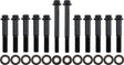 Aeroflow Ford 351 Cleveland Intake Bolts - Black Finish 12 Point Head, Pack of 12 (AF37-1211) AF37-1211