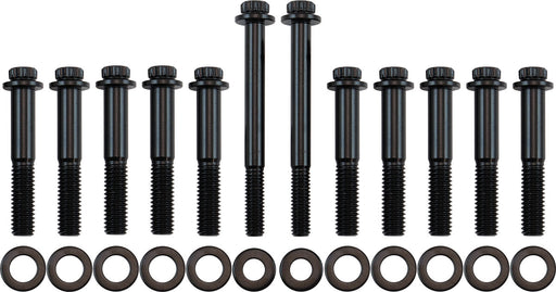 Aeroflow Ford 351 Cleveland Intake Bolts - Black Finish 12 Point Head, Pack of 12 (AF37-1211) AF37-1211