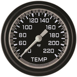Classic Instruments Autocross Gray 2-5/8" Stock Eliminator Tempature Gauge - AX329GBLF
