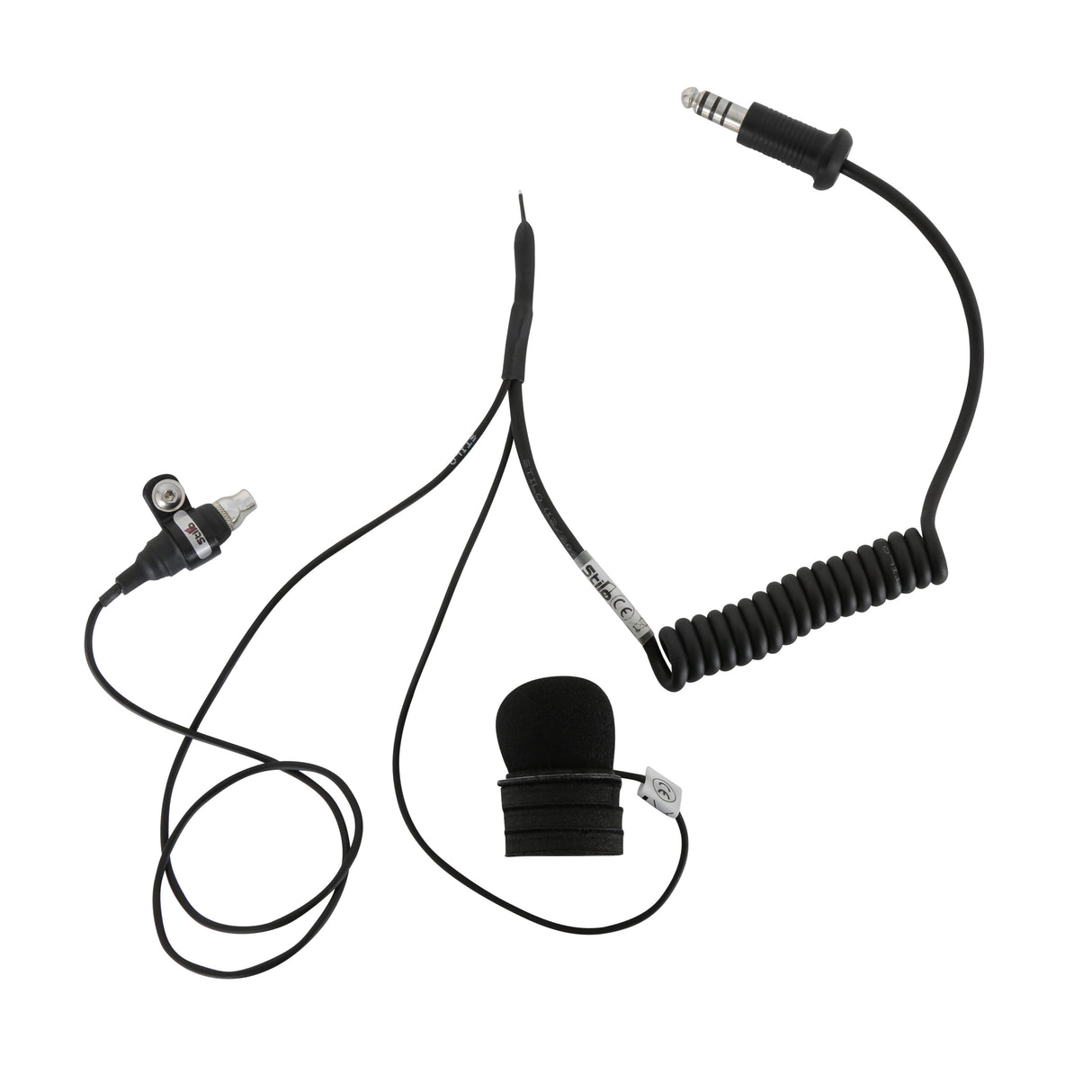 STILO Non-Integrated Electronics Kit- (PRO HELMET KIT) IMSA 4 conductor , Gentex button mic, 3.5mm jack for earbuds - AE0337