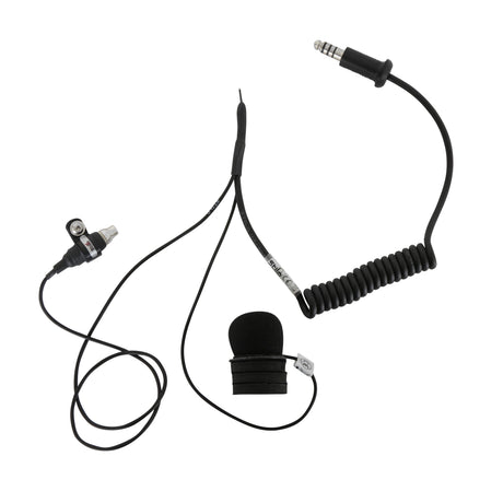 STILO Non-Integrated Electronics Kit- (PRO HELMET KIT) IMSA 4 conductor , Gentex button mic, 3.5mm jack for earbuds - AE0337