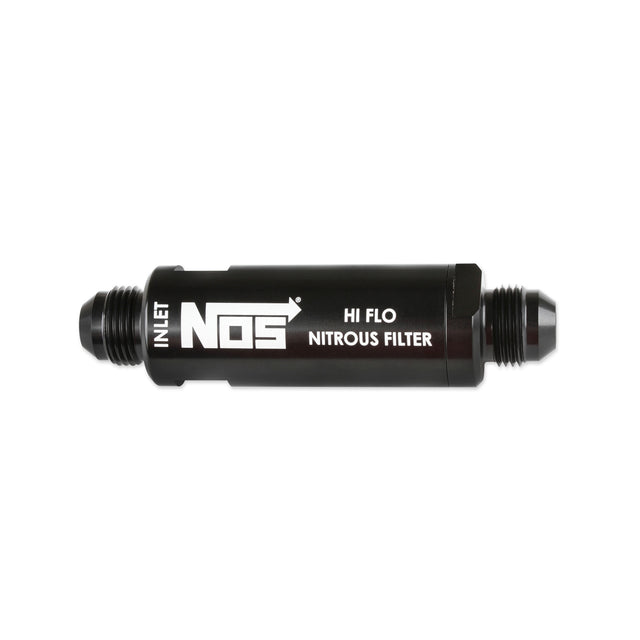 NOS In-Line Hi-Flow Nitrous Filter, 8AN - Black - 15559NOS