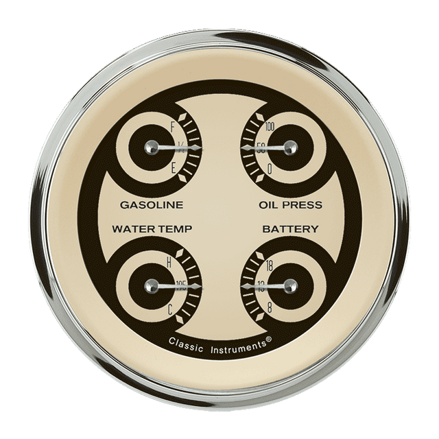 Classic Instruments Nostalgia VT 3 3/8" Quad - NT76SHC