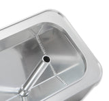 Holley 241-285 GM Licensed Valve Cover - Track Series - SBC - Fabricated Aluminum - Center Bolt - Silver