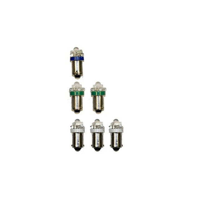 Scott Drake LED Bulb Instrument Cluster Kit, White - C6TZ-LED-GA-WT