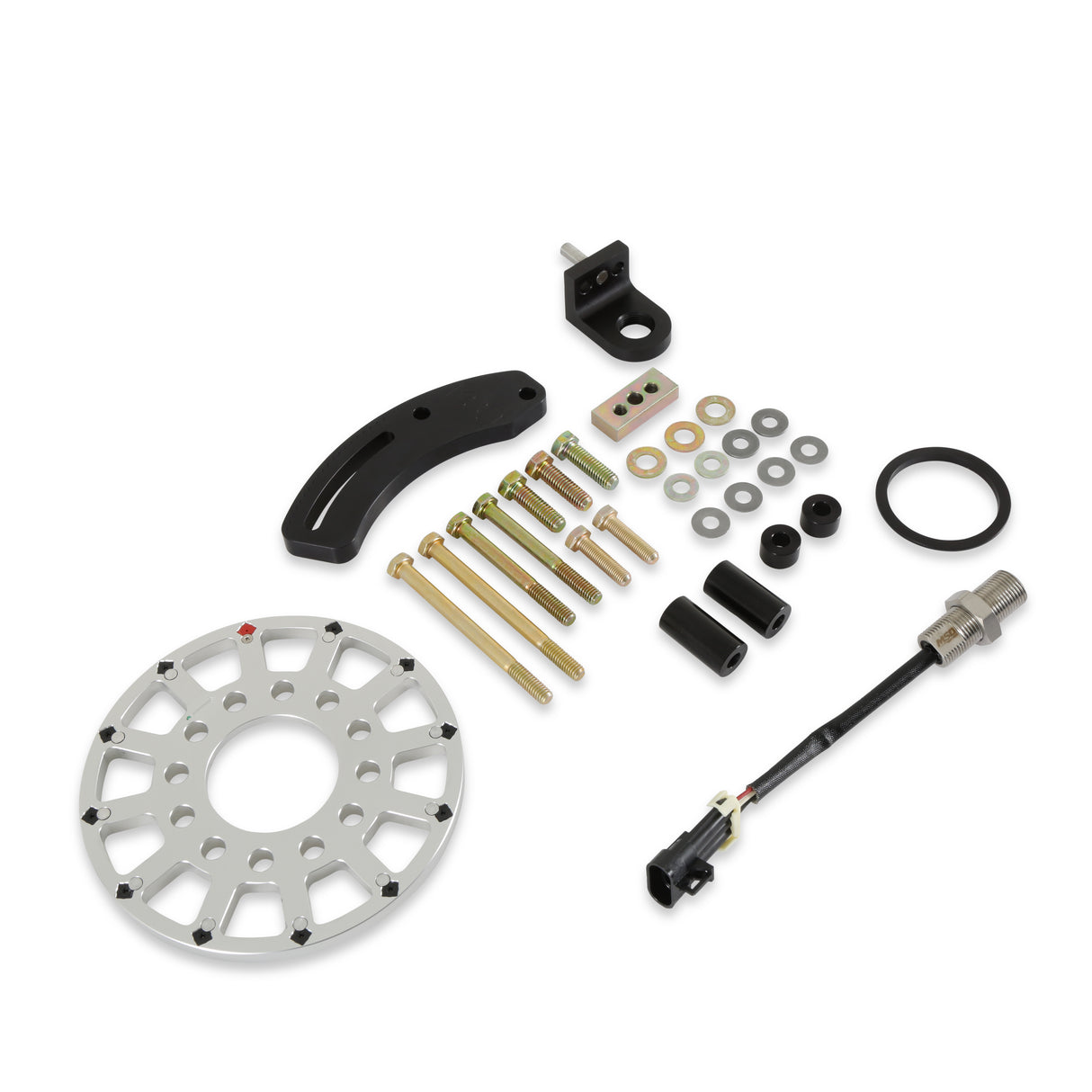 Holley 556-172 6.56-Inch 12-1X Crank Trigger Kit, SBF, Hall Effect