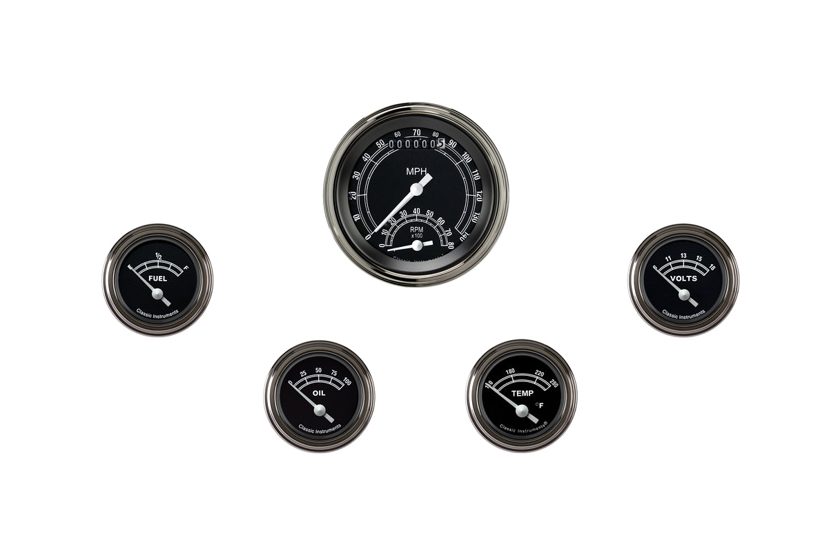 Classic Instruments Traditional Series Five Gauge Set - TR35SLF