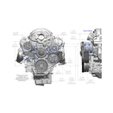 Holley 20-200 Premium Mid-Mount Complete Accessory System - Gen V LT Engines - SFI Certified Damper - Natural
