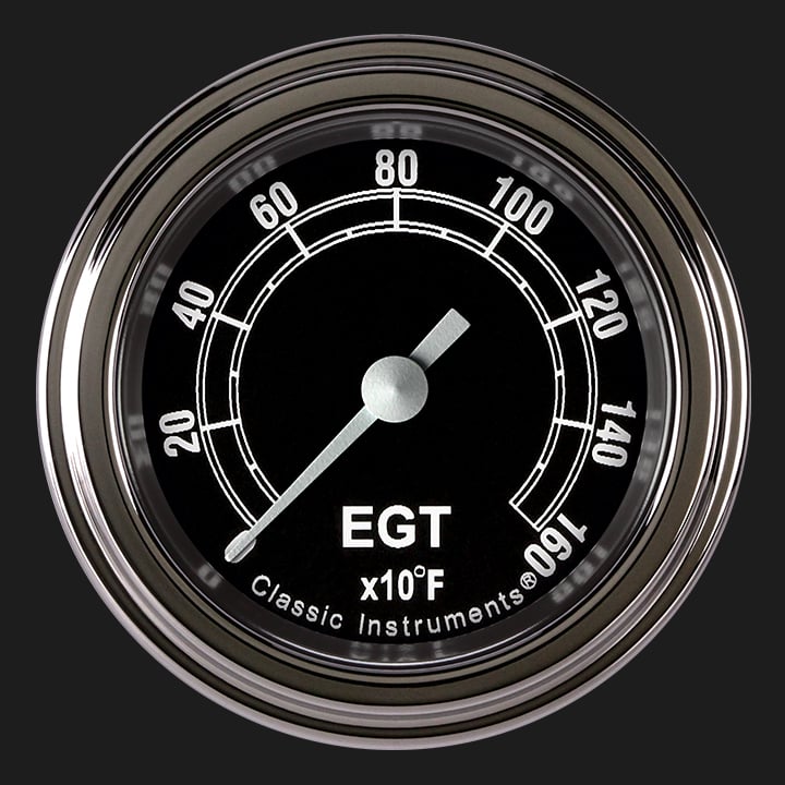 Classic Instruments Traditional 2 1/8" Exhaust Gas Temp. Gauge - TR198SLF