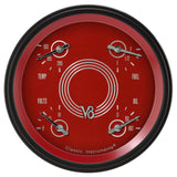 Classic Instruments V8 RED STEELIE 5IN QUAD 0-90 - V8RS78BLC