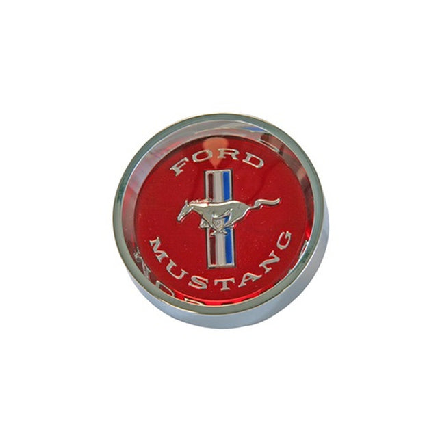 Scott Drake Center Cap for Styled Steel Hubcaps - Red - C5ZZ-1130-WL