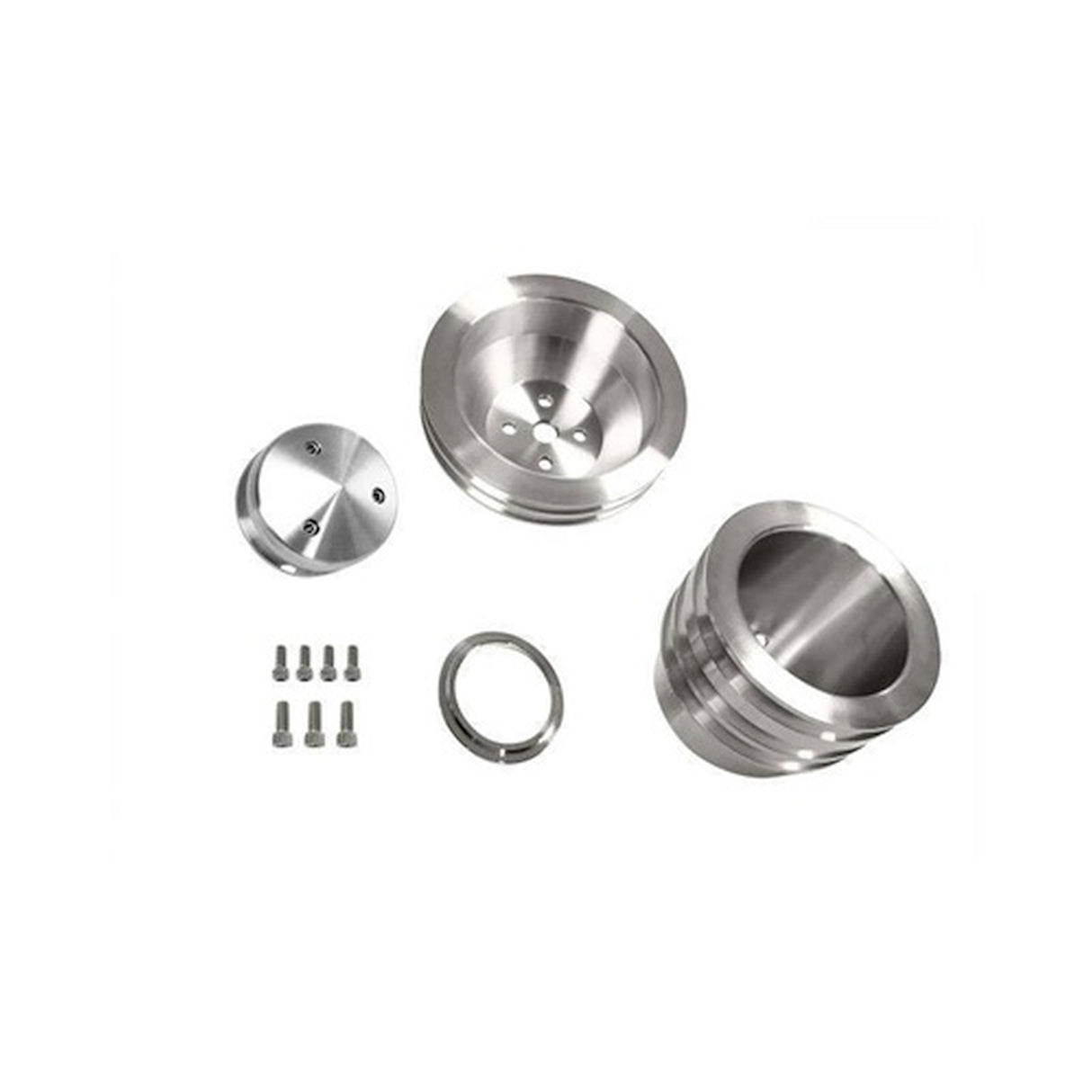 Scott Drake 65-69 289-302 Billet Pulley Kit Triple Groove - B-F104