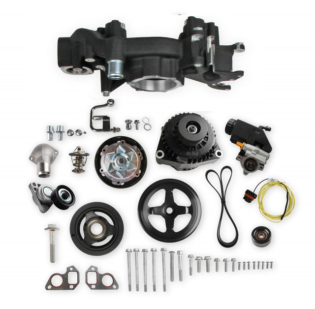 Holley 20-186BK Mid-Mount Race Accessory System-Black Finish