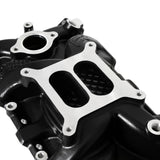Weiand Street Warrior Intake - Chevy Small Block V8 - Black Ceramic - 8120BK