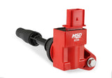 MSD Ignition Coil - Blaster Series - GM 4-Cyl Engines - Red - 4-Pack - 82384