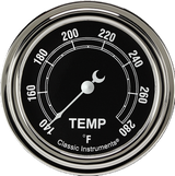 Classic Instruments Traditional 2 5/8" Short Sweep Water Temperature Gauge - TR326SLF-02