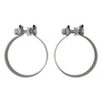 Flowmaster 4" Stainless Steel Band Clamp - Pair - 15221