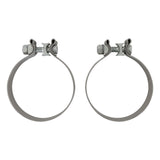 Flowmaster 4" Stainless Steel Band Clamp - Pair - 15221