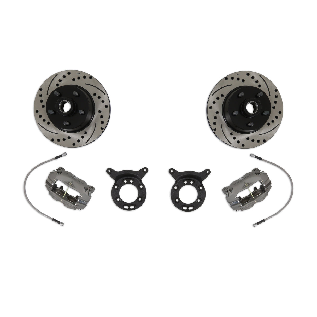 Scott Drake 64-69 Wilwood Disc Brake Conversion w/ Drilled & Slotted Rotors - DBC-6569-WW-DSR