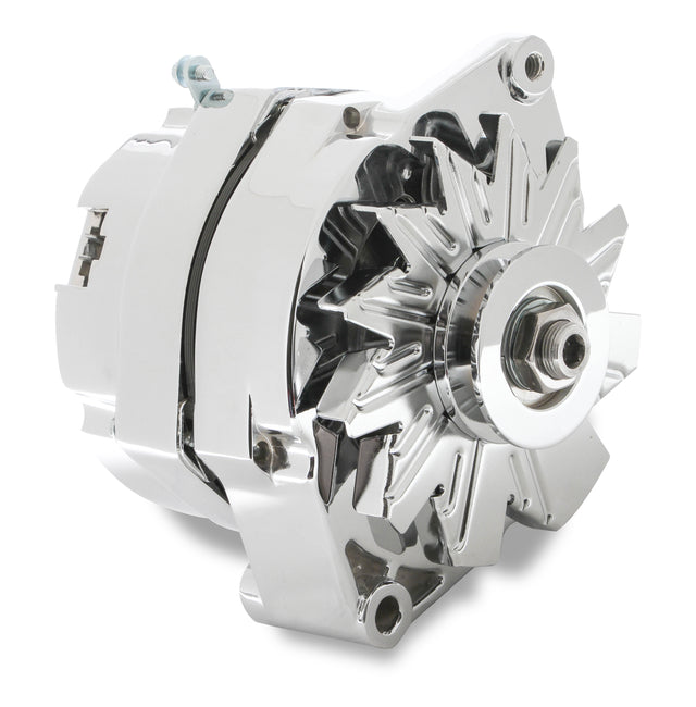 Mr Gasket Chrome Alternator-Early GM Delco 80 Amp - 5123