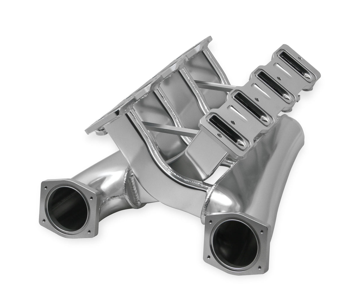 Holley 820201 Sniper EFI Fabricated Intake Manifold Dual Plenum 92mm LS1/2/6, Rail Kit - Slvr